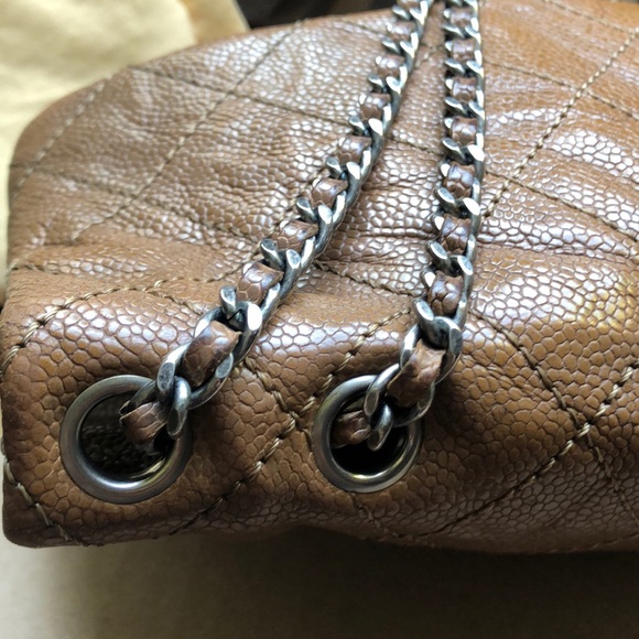 💎 STUNNING 💎 2 way CHANEL CAVIAR BAG FLAP - Picture 16 of 16